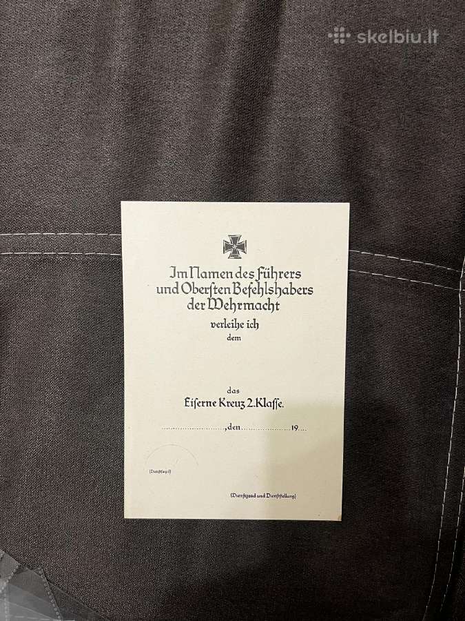 Vokiški apdovanojimų lapai