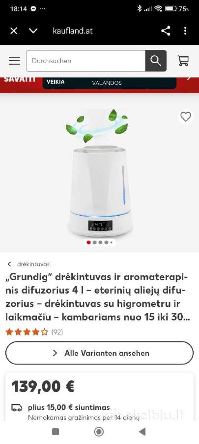 Oro drėkintuvas - nuotraukos Nr. 2