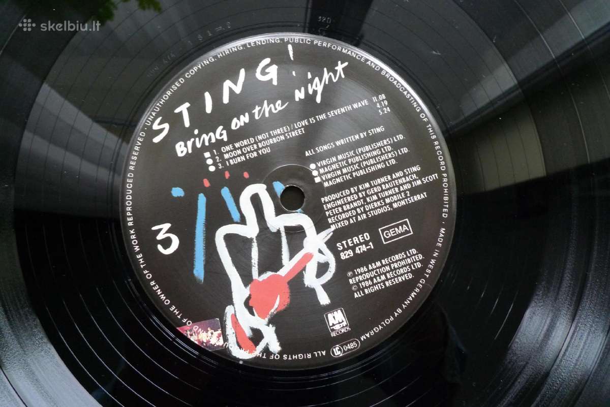 Sting žymusis koncertas 2lp labai geros bukles - nuotraukos Nr. 3
