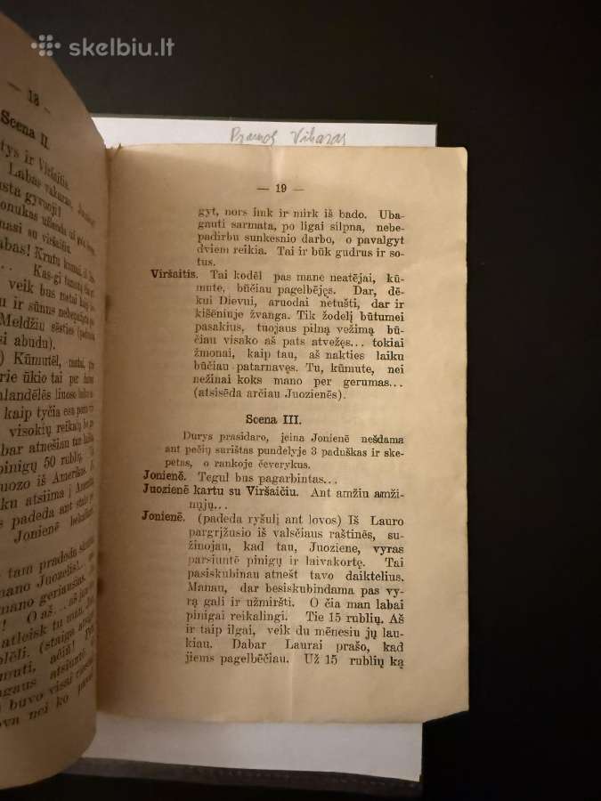 Visi geri. Trijų aktų sceniškas Vaizdelis 1916 m. - nuotraukos Nr. 5