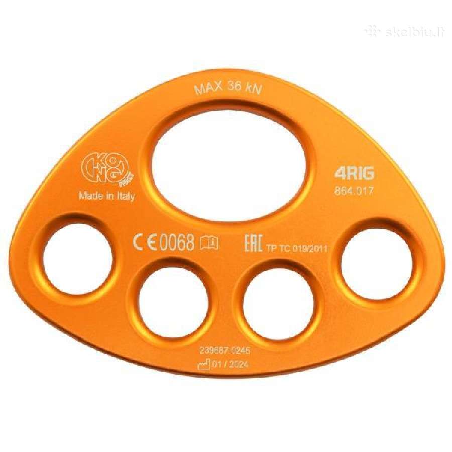 Saugos taškų plokštelė Kong 4 Rig orange