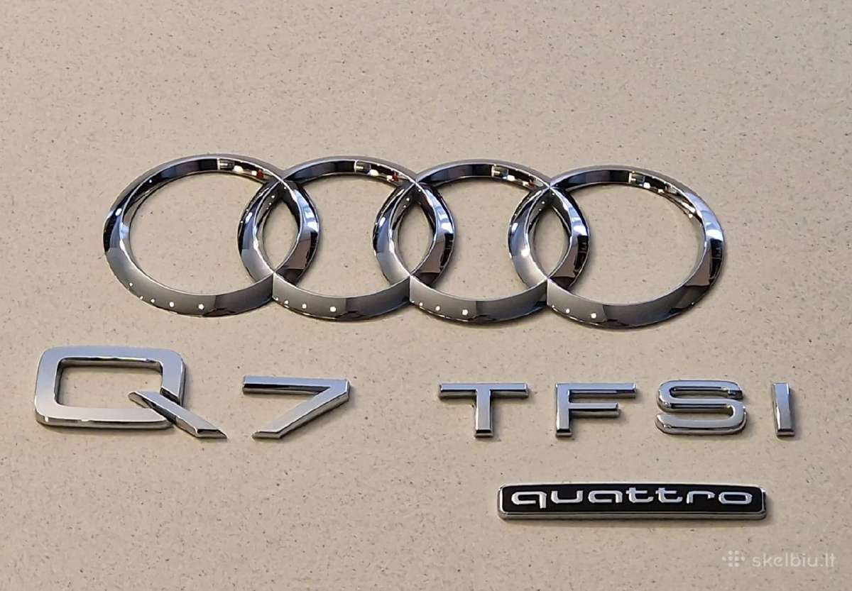 Originali Audi Q7 Tfsi Quattro emblema ženkliukas