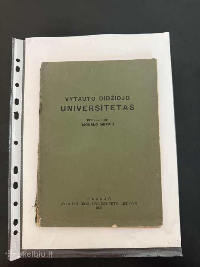 Vytauto Didžiojo universitetas 1930-1931