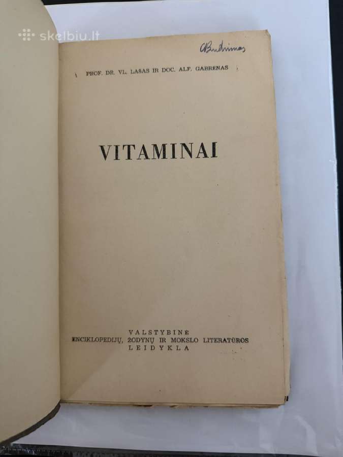 Vitaminai 1946 m.