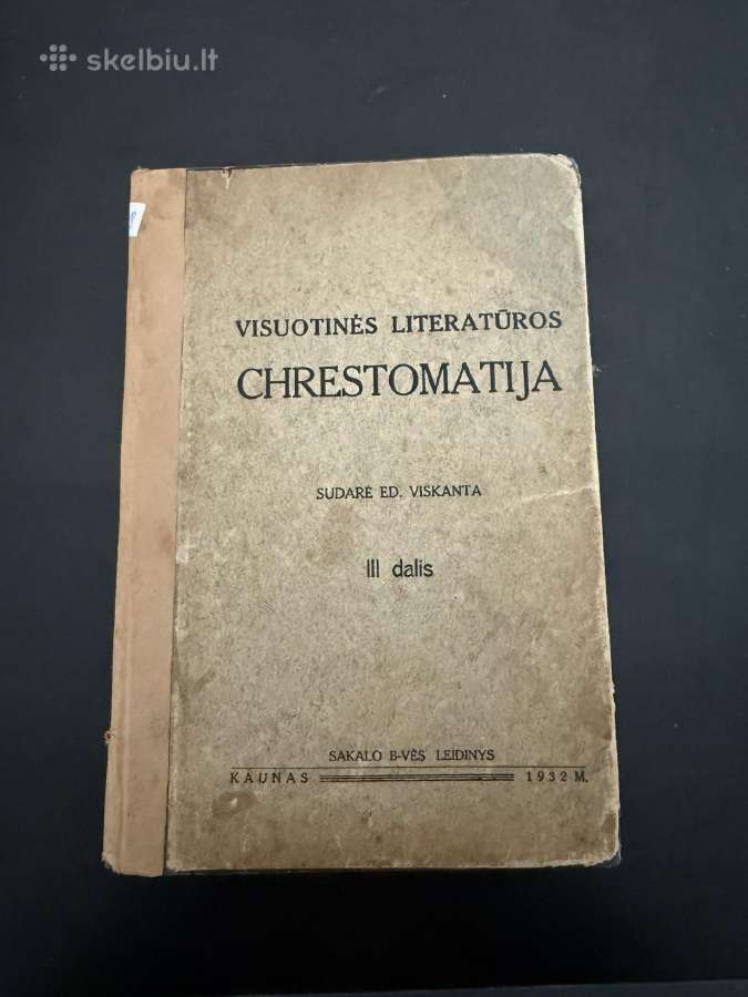 Visuotinės literatūros chrestomatija III dalis. 19