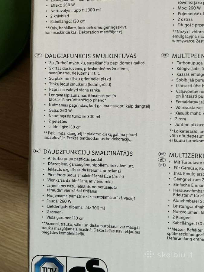 Naujas Daugiafunkcis Plaktuvas.7€ - nuotraukos Nr. 4