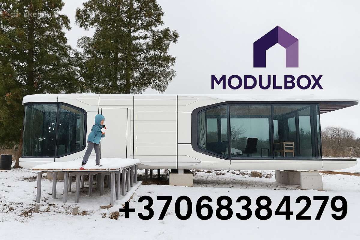 Модульный дом, капсульный дом 38м² - Skelbiu.lt