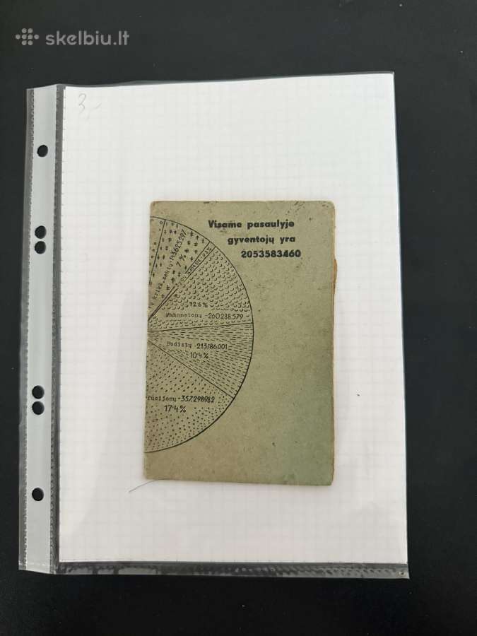 Visame pasaulyje gyventojų yra 2053583460 1937m