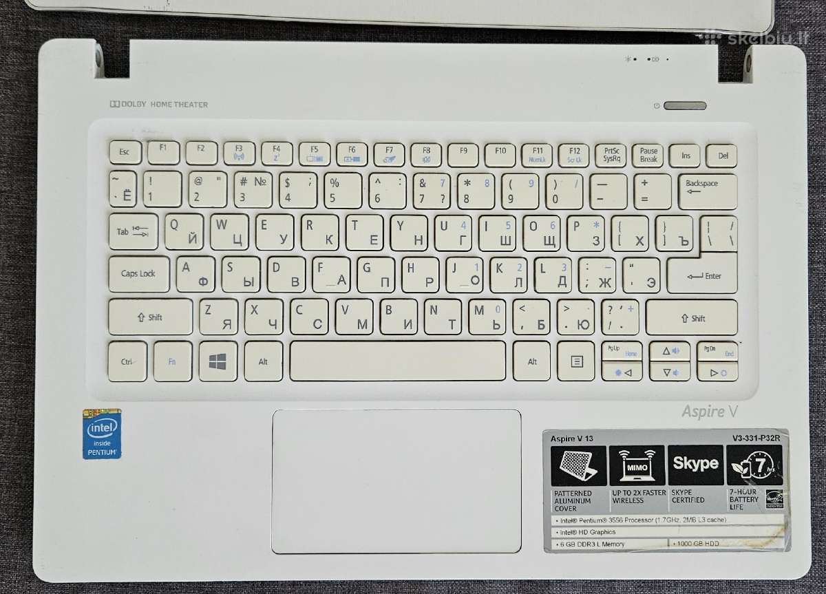 Kompiuteris Nešiojamas Acer Aspire V3-331-p32r - nuotraukos Nr. 2