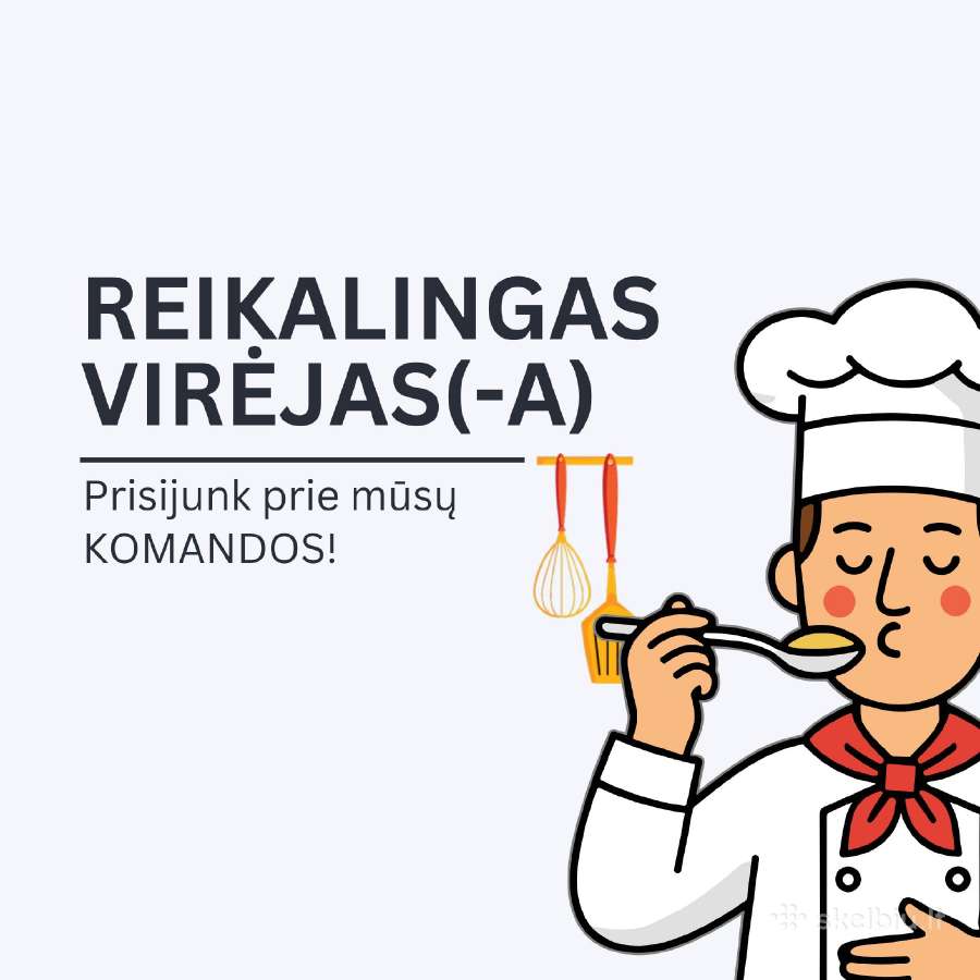 Ieškome dienos pietų virėjo(-s)