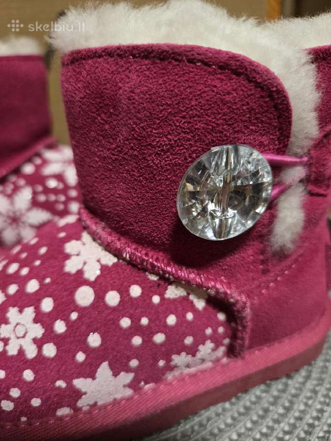 Odiniai sniego batai mergaitei ugg nauji 26 dydis - nuotraukos Nr. 2