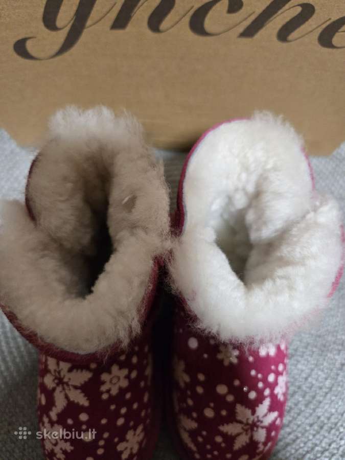 Odiniai sniego batai mergaitei ugg nauji 26 dydis - nuotraukos Nr. 4