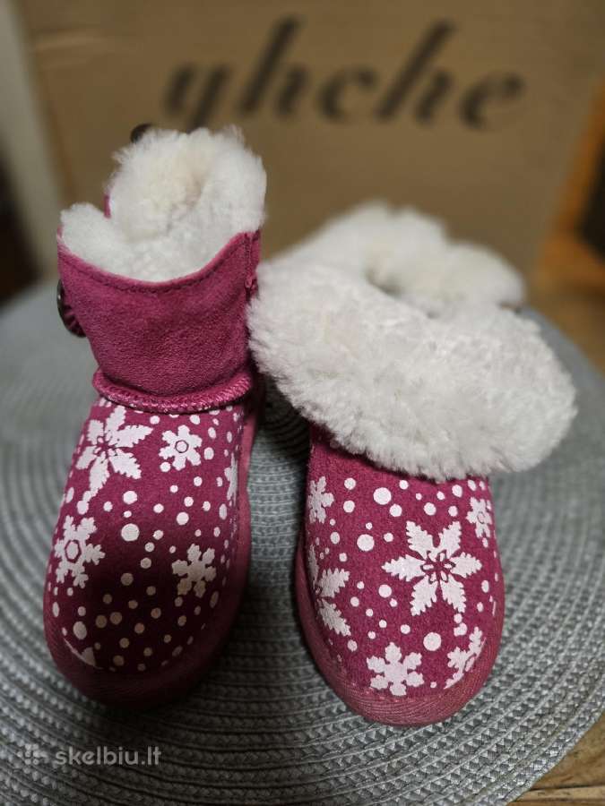 Odiniai sniego batai mergaitei ugg nauji 26 dydis - nuotraukos Nr. 5