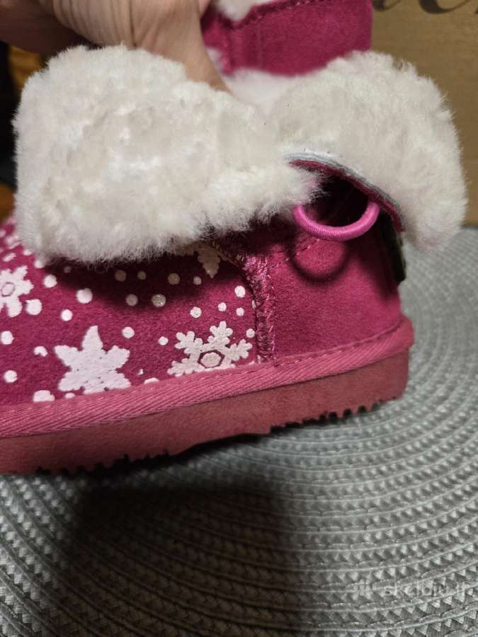 Odiniai sniego batai mergaitei ugg nauji 26 dydis - nuotraukos Nr. 7