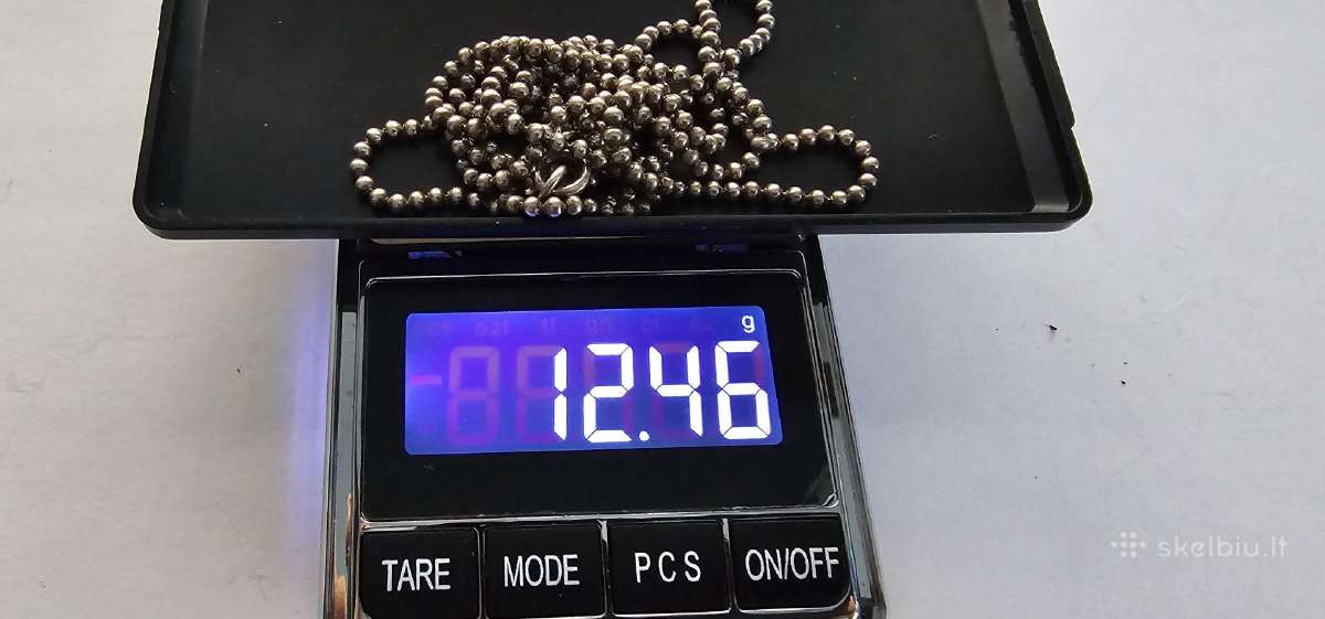 Sidabrinis grandinele Dogtag'ui 800 praba - nuotraukos Nr. 4