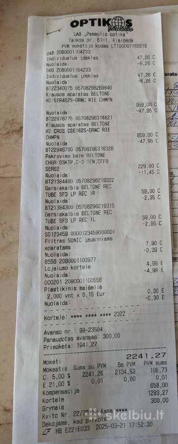 Premium klasės klausos aparatas Beltone Hi Ser462 - nuotraukos Nr. 2