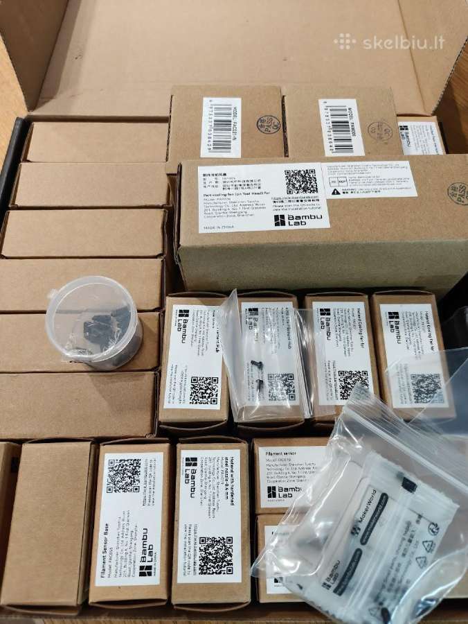 Bambulab A1/A1 mini/p1s/p2s/x1c 3D printerių dalys
