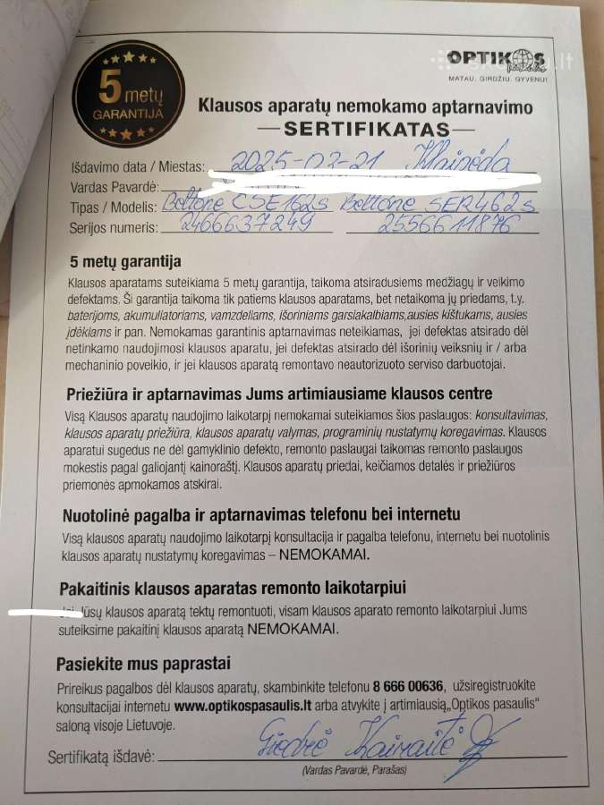 Premium klasės klausos aparatas Beltone Hi Ser462 - nuotraukos Nr. 3