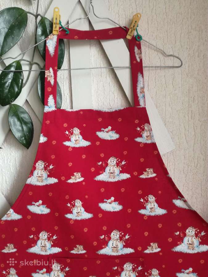 Graži,kokybiškos medvilnės šventinė prijuostė - nuotraukos Nr. 6