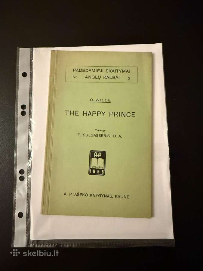 The happy prince. Padedamieji skaitymai 1936 m.