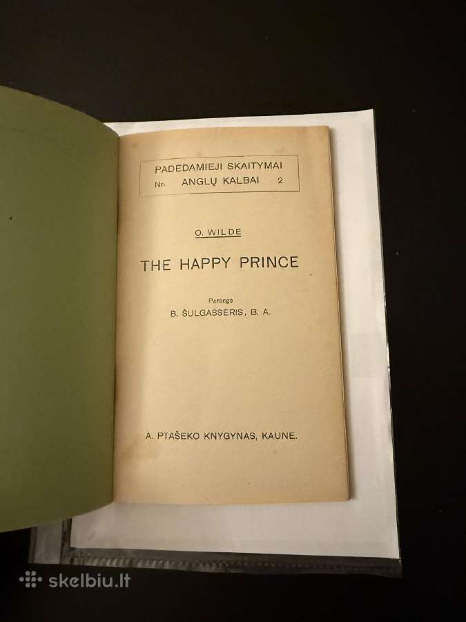 The happy prince. Padedamieji skaitymai 1936 m. - nuotraukos Nr. 2