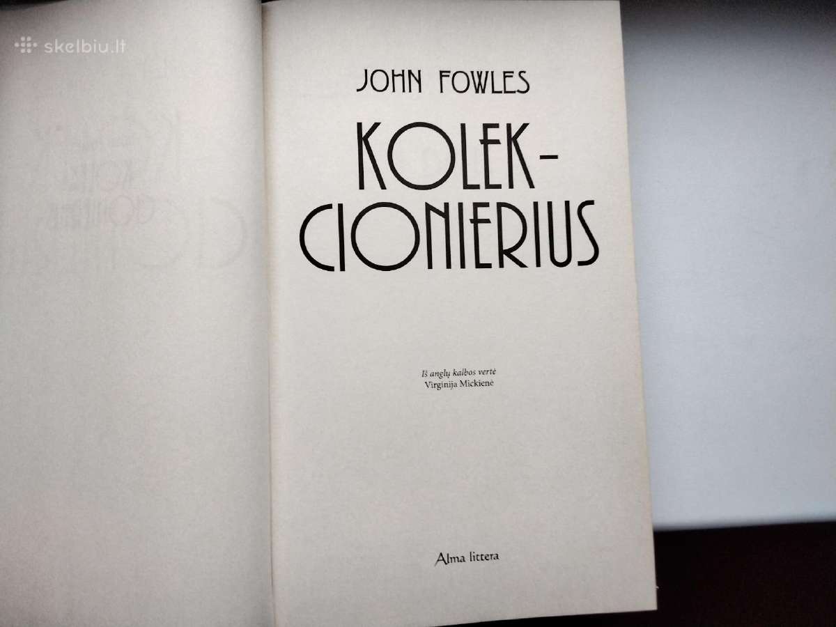 J. Fowles. Kolekcionierius - nuotraukos Nr. 3