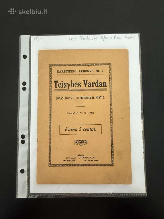 Teisybės Vardan 1916 m.
