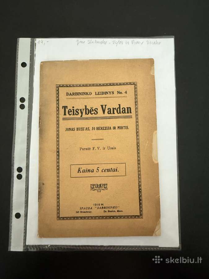 Teisybės Vardan 1916 m.