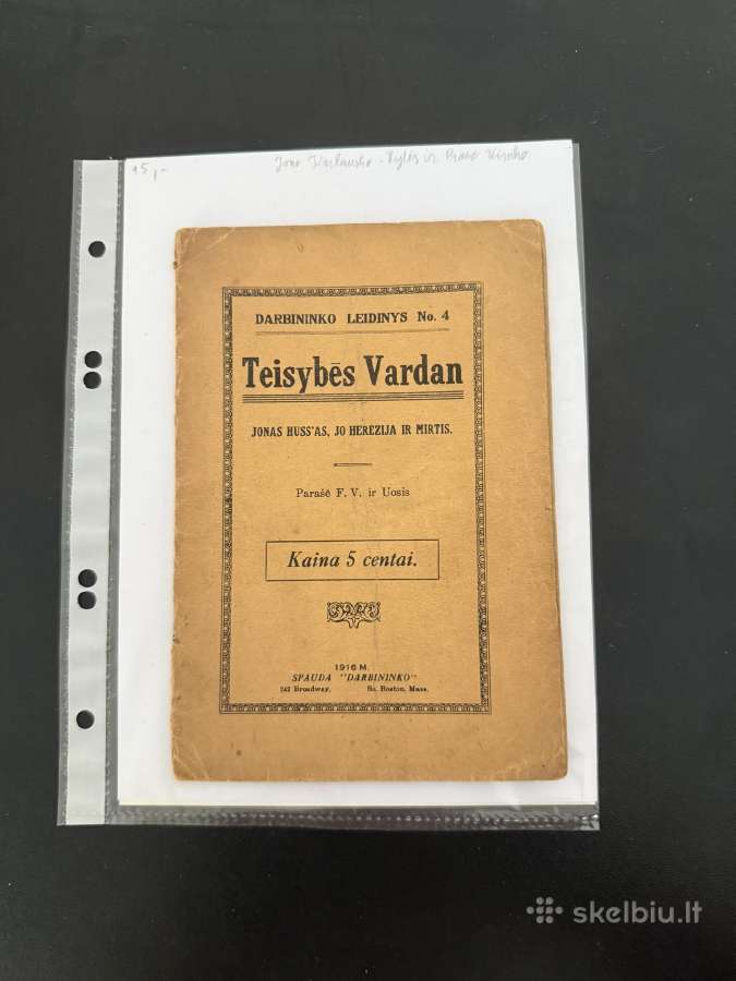 Teisybės Vardan 1916 m.