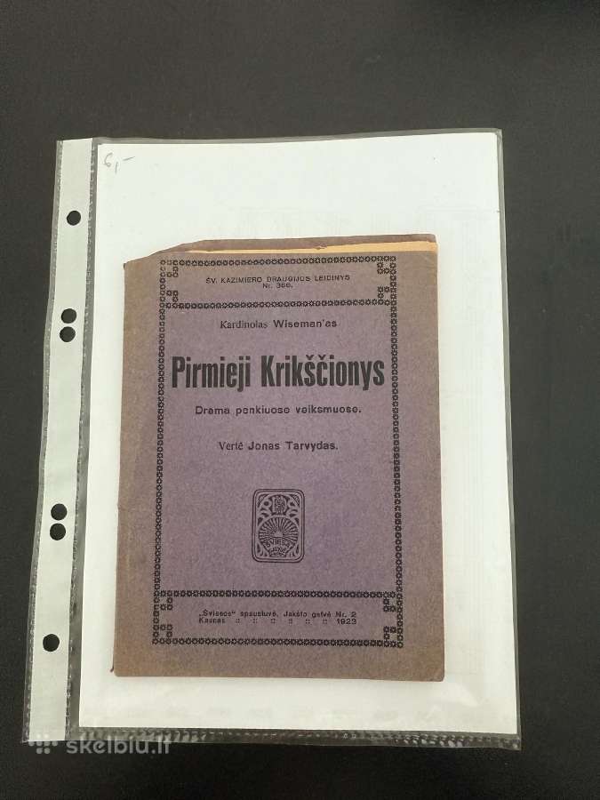 Pirmieji krikščionys 1923 m.