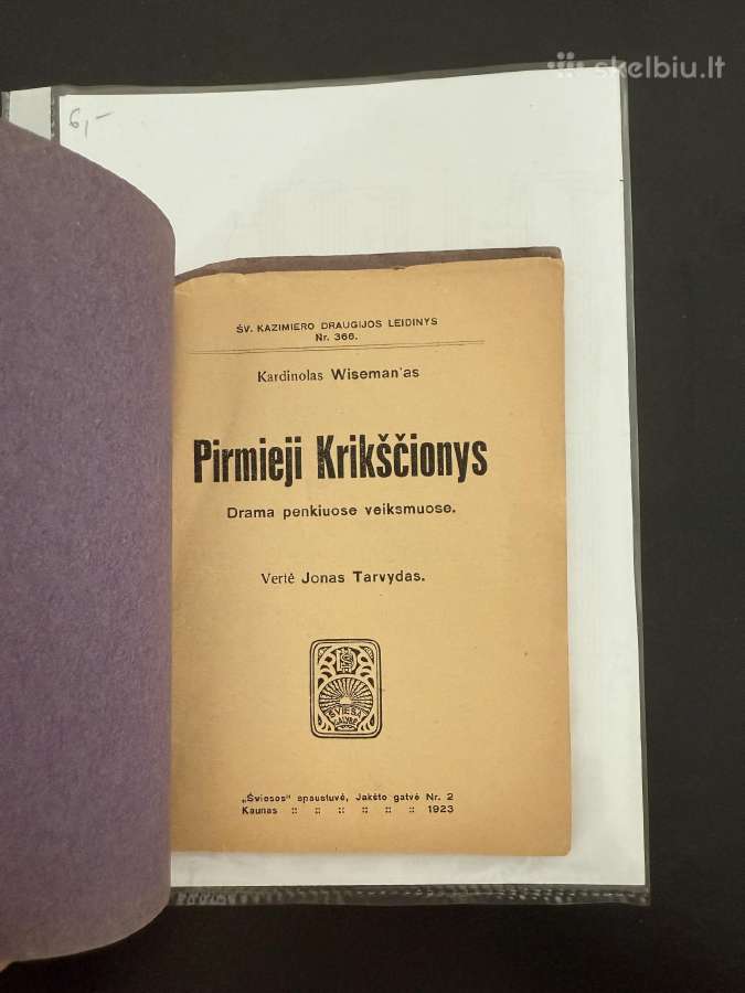 Pirmieji krikščionys 1923 m. - nuotraukos Nr. 2