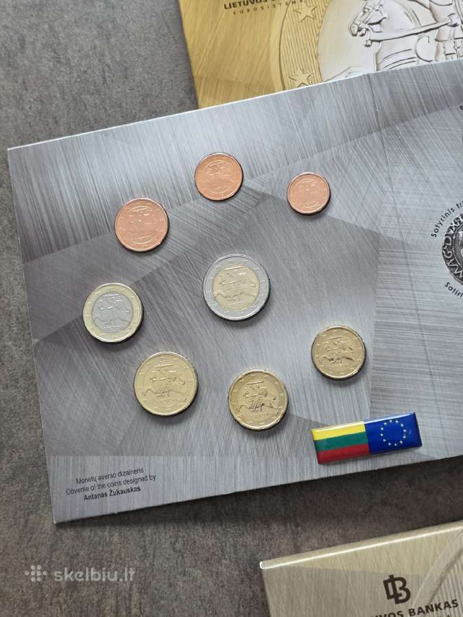 2015 pirmi Lt eurų monetų rinkiniai Proof ir Bu - nuotraukos Nr. 6
