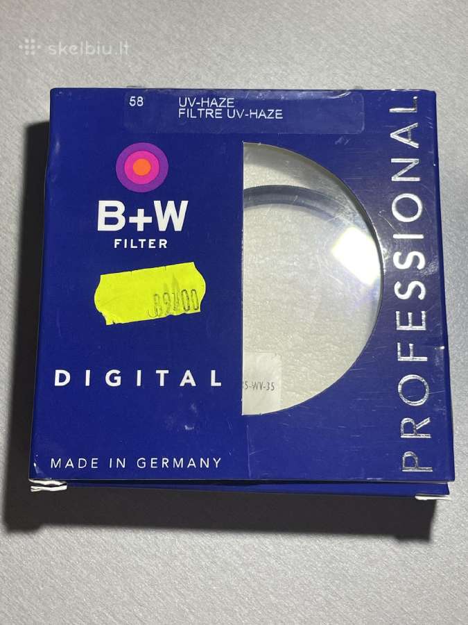 B+w 58mm Uv-haze filtras