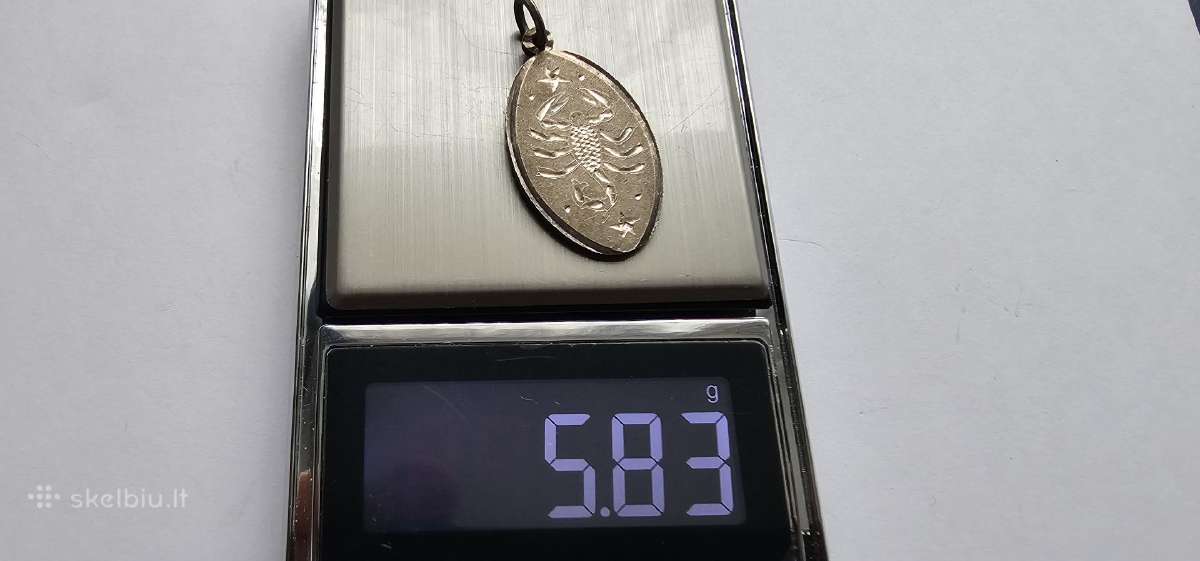 Sidabrinis pakabukas Skorpionas 1000 praba - nuotraukos Nr. 3