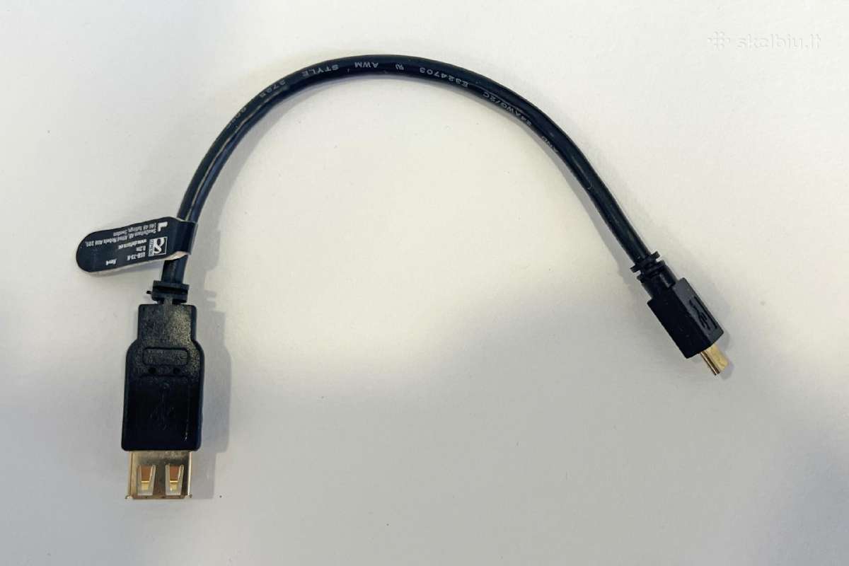 Kabelis Deltaco Usb 2.0 "micro B-af", 0.2m - nuotraukos Nr. 2