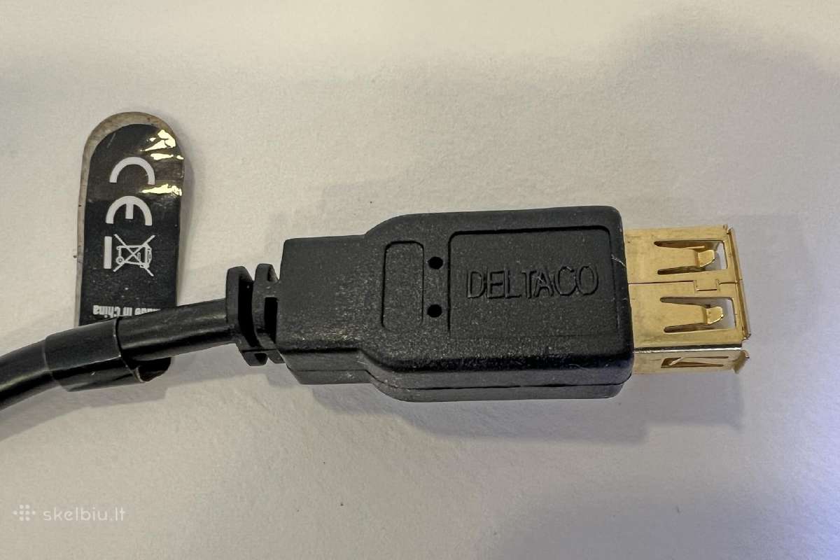 Kabelis Deltaco Usb 2.0 "micro B-af", 0.2m - nuotraukos Nr. 4