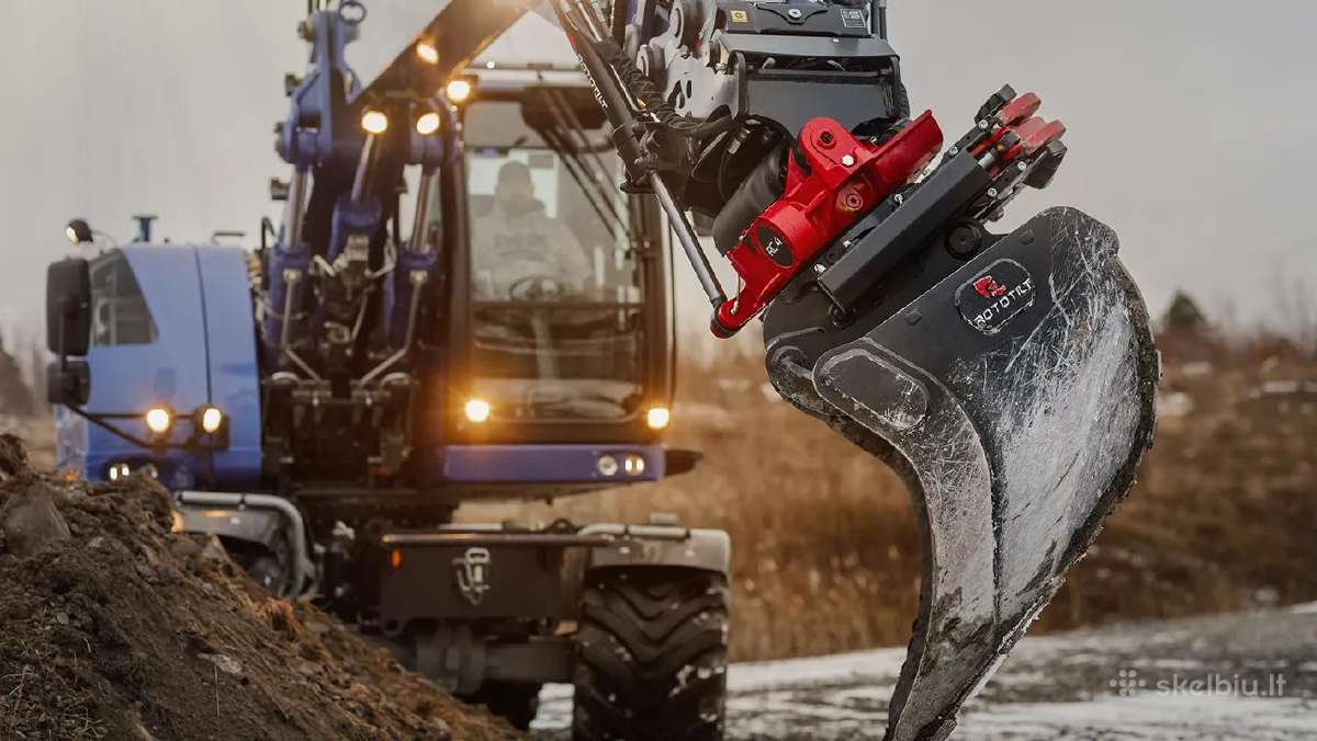 Rototilt dalys ekskavatoriam – sandėlyje Lietuvoje