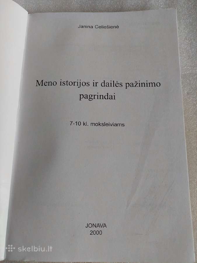 Meno istorijos ir dailės pažinimo pagrindai - nuotraukos Nr. 2