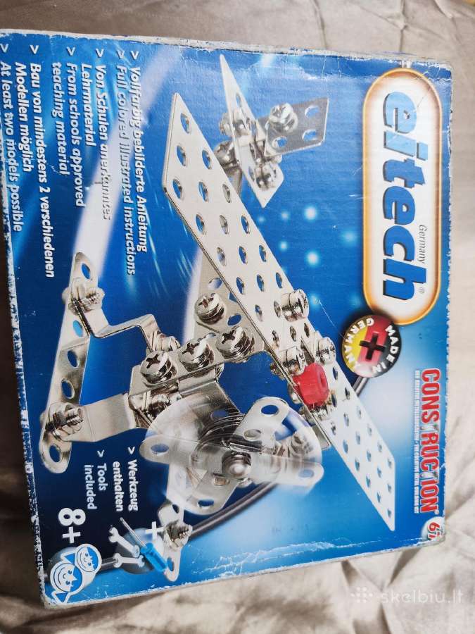 Konstruktorius metalinis su varžtais