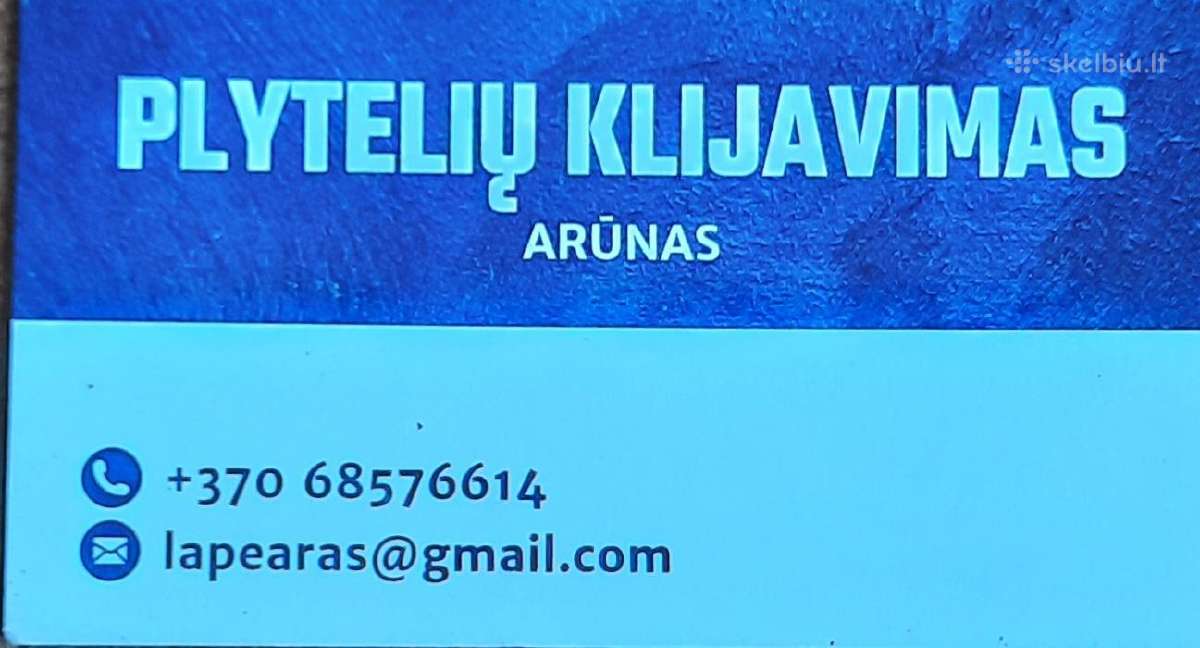 Plyteliu klijavimas - nuotraukos Nr. 37
