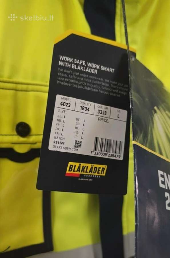 Blakläder 4023 Hi-vis Modernus Darbo Švarkas - nuotraukos Nr. 2