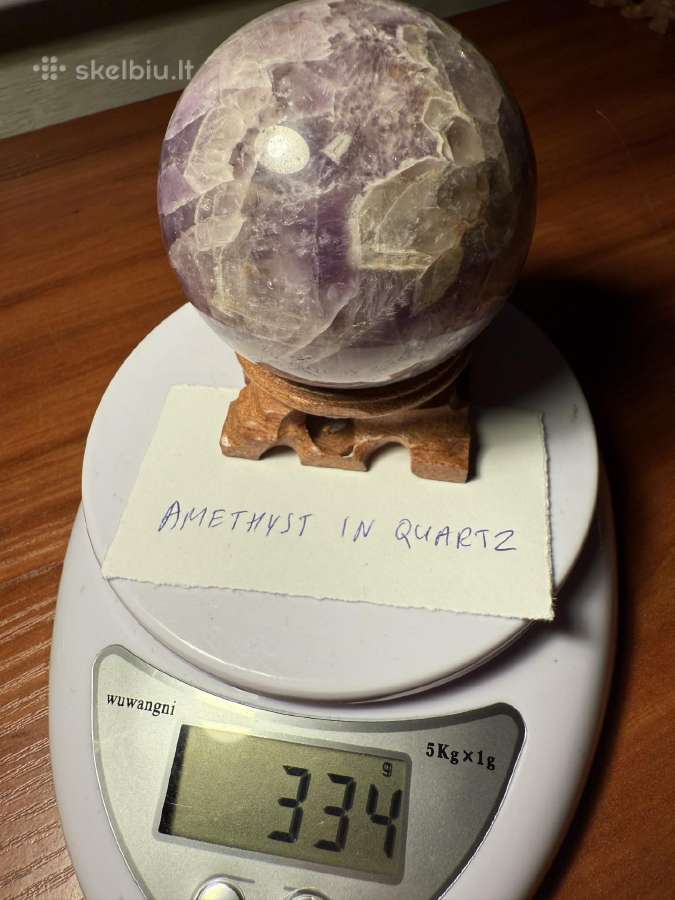 Mineralas kristalas akmuo dovana rutulys sfera - nuotraukos Nr. 22