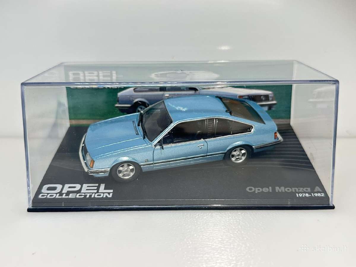 Opel Monza A 1978-1982 žydra 1:43 Eaglemoss - nuotraukos Nr. 2