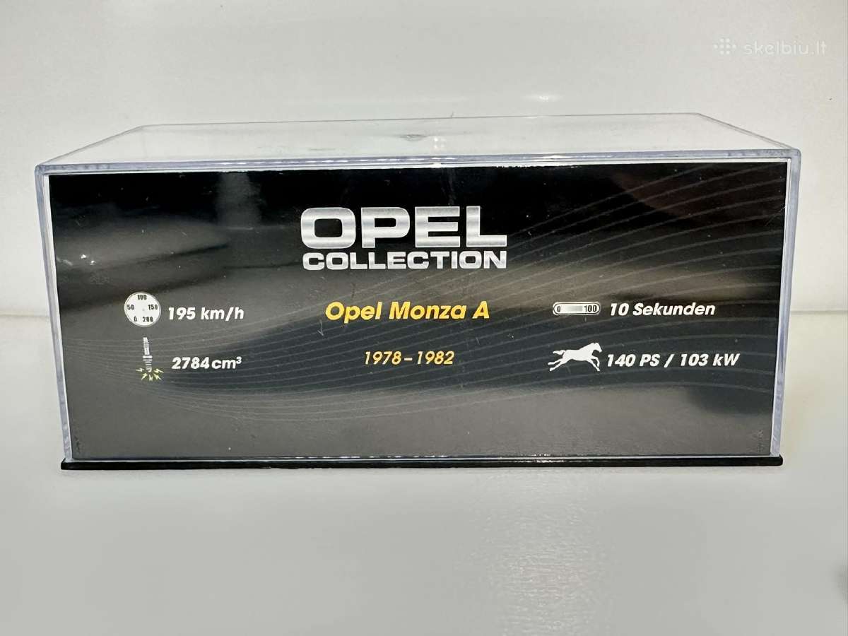 Opel Monza A 1978-1982 žydra 1:43 Eaglemoss - nuotraukos Nr. 7