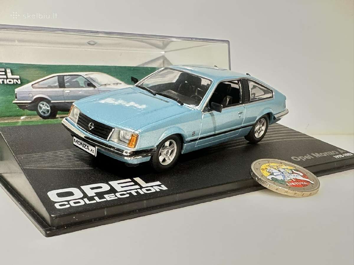 Opel Monza A 1978-1982 žydra 1:43 Eaglemoss