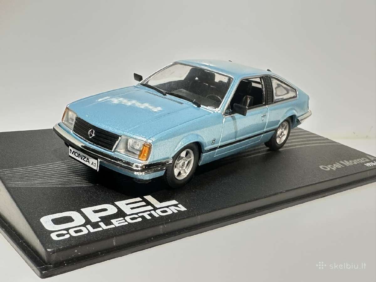 Opel Monza A 1978-1982 žydra 1:43 Eaglemoss - nuotraukos Nr. 3