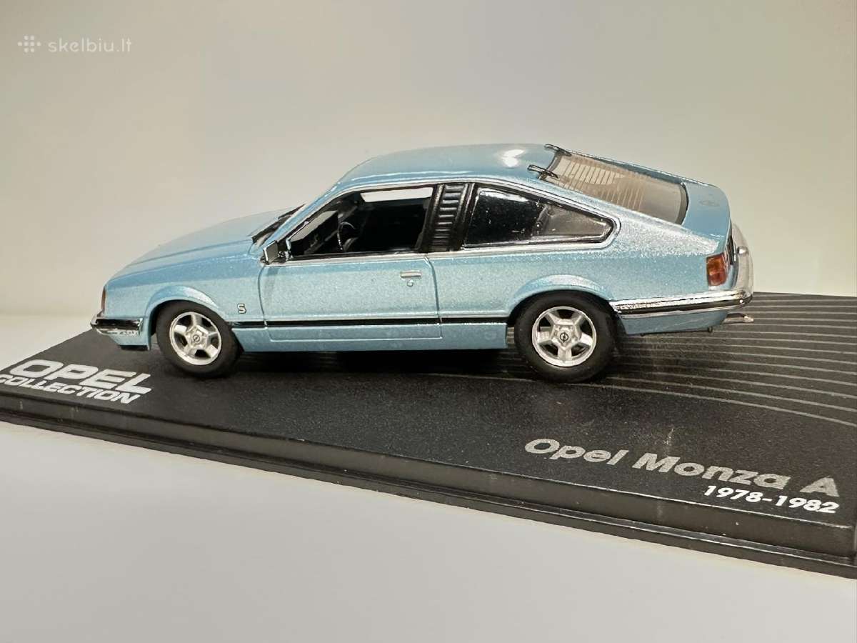 Opel Monza A 1978-1982 žydra 1:43 Eaglemoss - nuotraukos Nr. 4