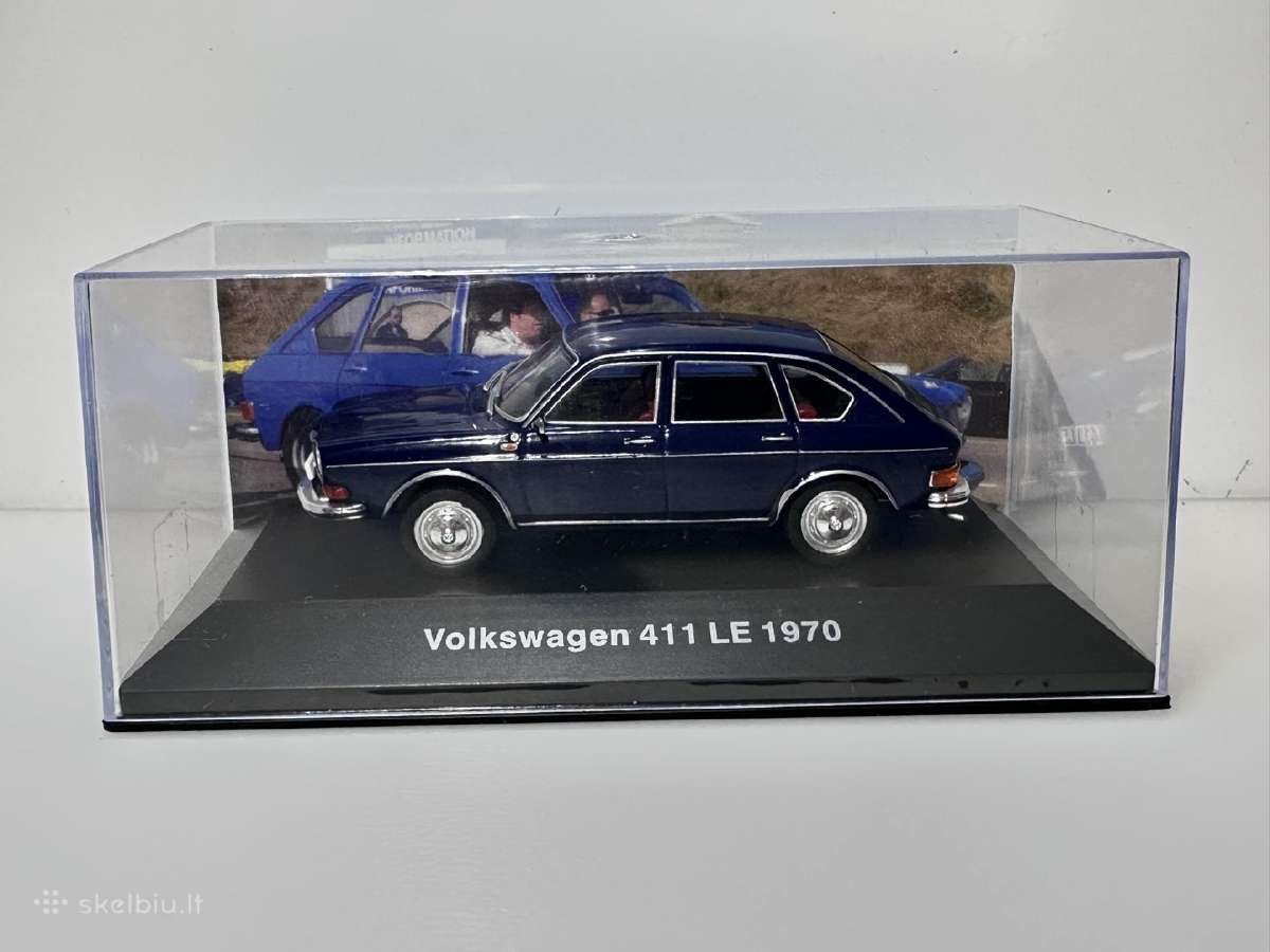 Volkswagen 411 Le 1970 mėlyna 1:43 Deagostini - nuotraukos Nr. 2