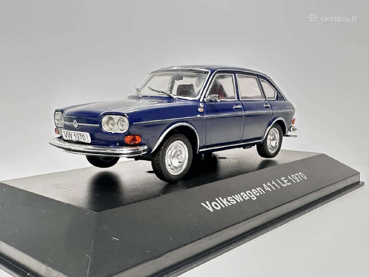 Volkswagen 411 Le 1970 mėlyna 1:43 Deagostini - nuotraukos Nr. 3