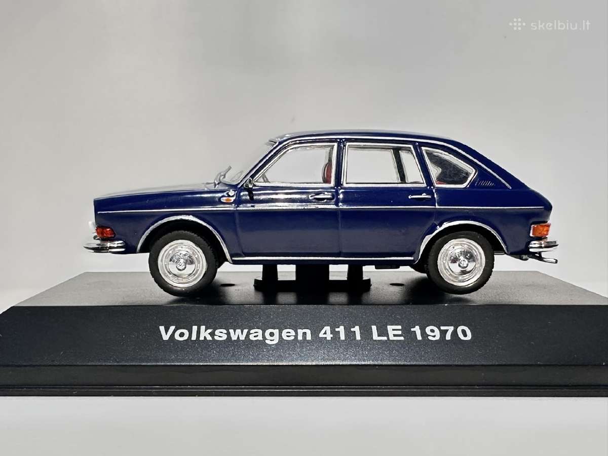 Volkswagen 411 Le 1970 mėlyna 1:43 Deagostini - nuotraukos Nr. 4